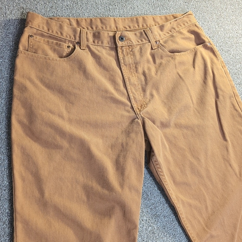 L.L.Bean Double L Chinos Natural Fit Brown 100% Cotton Men's 40x29
